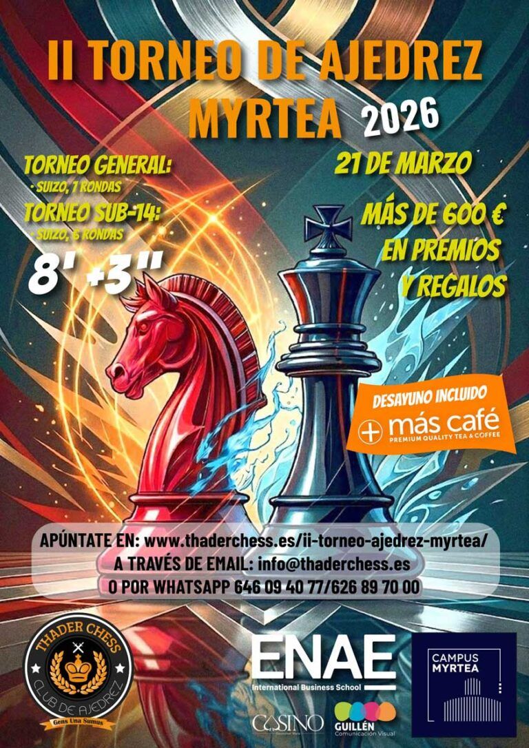 II TORNEO DE AJEDREZ MYRTEA