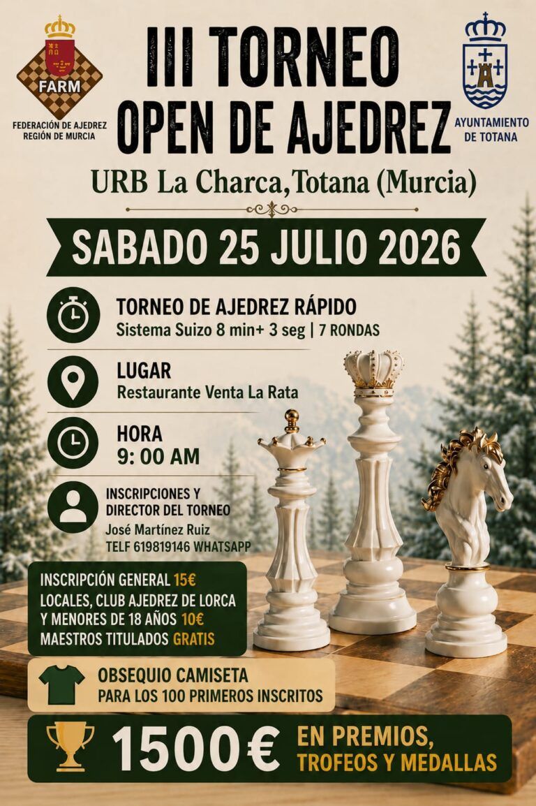 III Torneo de Ajedrez URB. La Charca de Totana