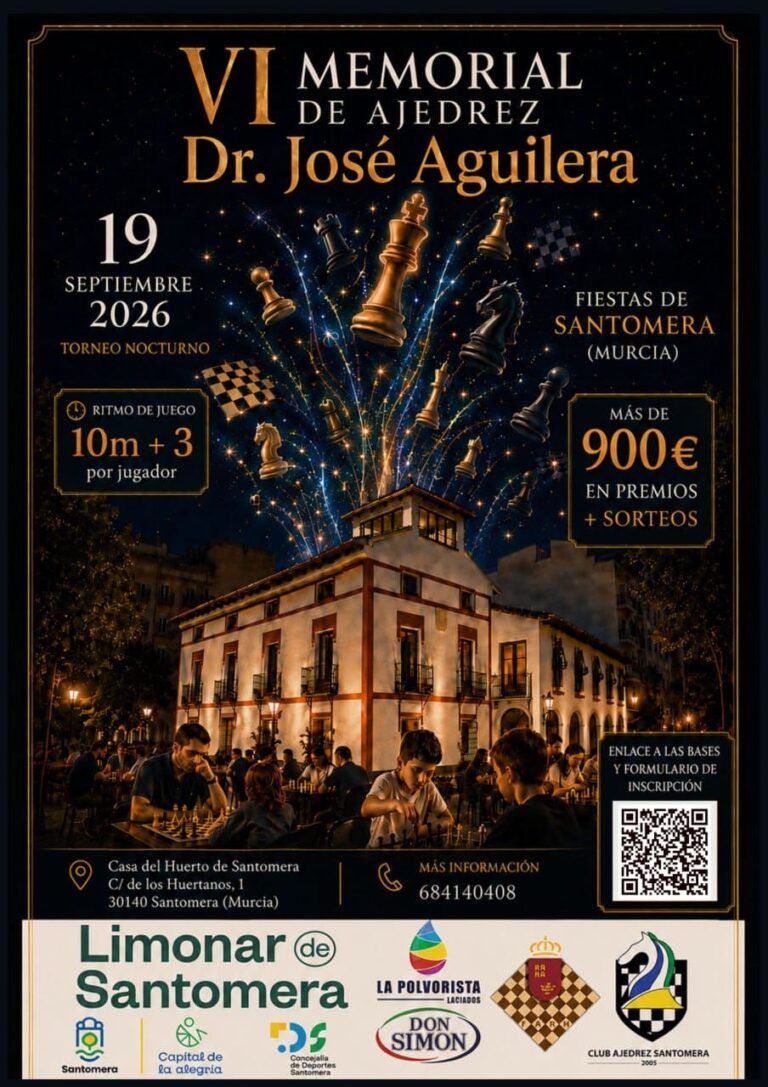 VI Memorial Dr. José Aguilera Torneo Nocturno de Ajedrez